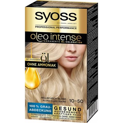 Syoss Oleo Intense Color bez amoniaku 10-50 popelavá blond – Zbozi.Blesk.cz