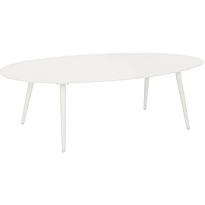 Bílý kovový zahradní konferenční stolek Bizzotto Ridley 120 x 75 cm – Hledejceny.cz