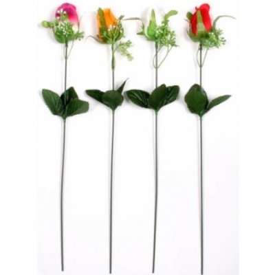 K - květina RŮŽE KVĚT X1 MIX 40cm - umělá – Zboží Mobilmania