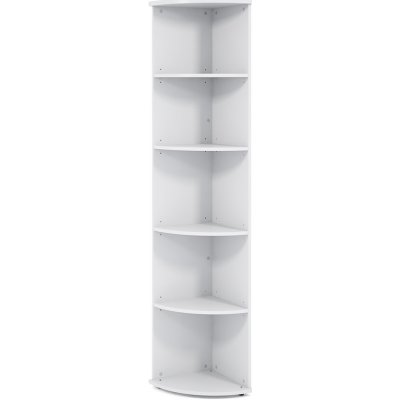 Lenza Vysoká rohová skříň Impress 37 x 37 x 190 cm, bílá – Zboží Dáma