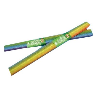 Krepový papír duhový 200x50cm – Zboží Dáma