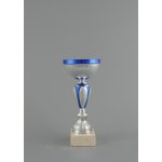Sportovní stříbrno modrý pohár 18 31 cm 18 cm – Sleviste.cz