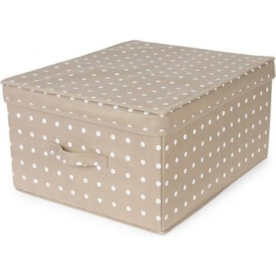 Skládací úložná krabice - karton box Compactor Rivoli 40 x 50 x v.25 cm, hnědá – Zboží Mobilmania