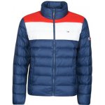 Tommy Jeans zimní bunda námořnická modř / bílá / červená – Zboží Mobilmania