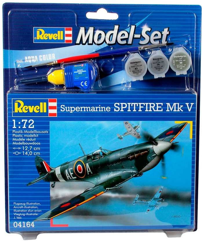 Revell ModelSet letadlo 64164 Spitfire Mk. V 1:72