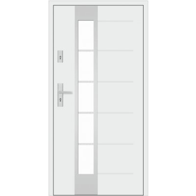 Stalprodukt 55 T41/S37, bílá, pravé dovnitř 800 mm – Zboží Mobilmania