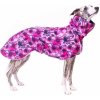 Obleček pro psa ROYALPETS Softshellová bunda růžová s motivem květin