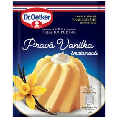 Dr. Oetker Premium puding Pravá vanilka smetanová 40 g – Hledejceny.cz