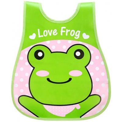 Dětský vodotěsný bryndák Baby Safe 45x28 cm - Žába – Sleviste.cz