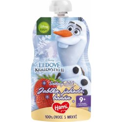 Hami Disney Frozen Olaf ovocno-zeleninová kapsička Jablko jahoda banán 3 x 110 g