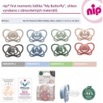 Nip First moments šidítko Motýlek silikon mix barev modrá – Zboží Mobilmania