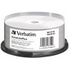 8 cm DVD médium Verbatim BD-R 50GB 6x, printable, cakebox, 25ks (43749)