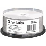 Verbatim BD-R 50GB 6x, printable, cakebox, 25ks (43749) – Hledejceny.cz