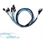 ARECA int. SlimlineSAS x8 SFF-8654 straight to 8x SATA cable, 1m – Zboží Živě