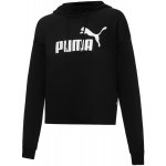 Puma dámská mikina ESS CROPPED LOGO HOODIE TR 586870-01 BLACK – Zboží Mobilmania