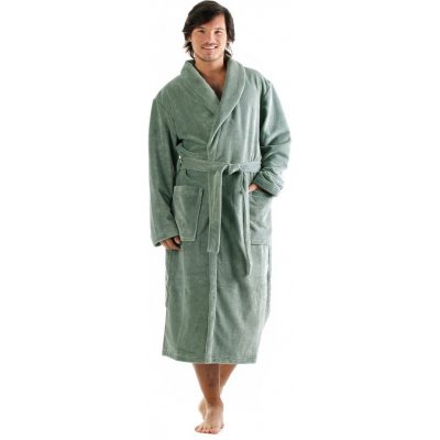 Vestis dlouhý savý župan se šálovým límcem Tampa olivová – Sleviste.cz