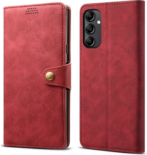 Pouzdro Lenuo Leather Samsung Galaxy A14 4G/5G, červené