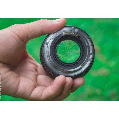 WEBLUX 88270999 Fototapeta papír Mobile lenses on a green lawn. Mobilní čočky na zeleném trávníku. rozměry 184 x 128 cm – Zboží Mobilmania