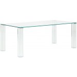 Kave Home jídelní stůl Adularia Skleněný 200 x 100 cm – Sleviste.cz