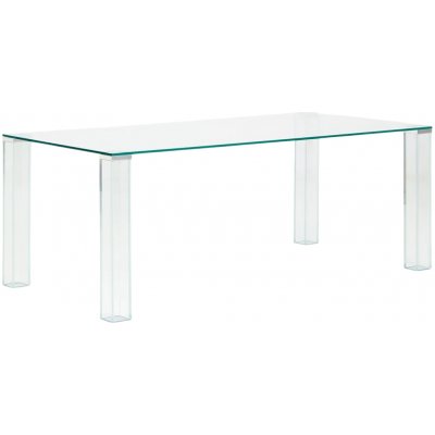 Kave Home jídelní stůl Adularia Skleněný 200 x 100 cm – Sleviste.cz