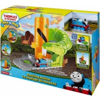 Fisher Price Mašinka Tomáš Take n Play Chřestýší dráha