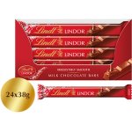 Lindt Lindor tyčinka Mléčná čokoládová plněná krémovou náplní 24 x 38 g – Zboží Mobilmania
