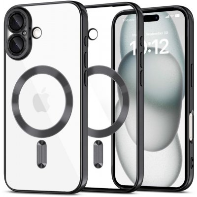 Tech-Protect Ochranný kryt na iPhone 16 - Tech-Protect, Magshine MagSafe Shiny Black – Zboží Mobilmania