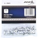 ASTA A-RM3/OPAK, Nýtovací matice s plochou hlavou M3 x 10 mm | ocelové matice – Zboží Mobilmania