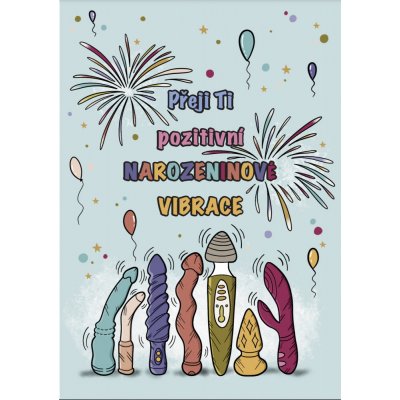 Narozeninové přání 'Pozitivní Vibrace' – Zboží Dáma