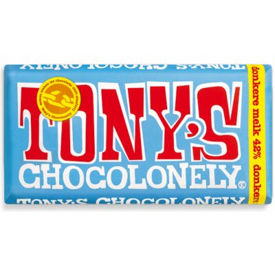 Tony’s Chocolonely Mléčná tmavá čokoláda 180 g – Hledejceny.cz