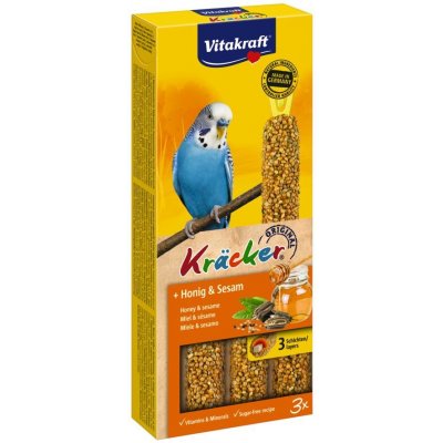 Vitakraft KRÄCKER tyčinky MIX ANDULKA med & sezam 90g – Zbozi.Blesk.cz