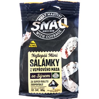 Kostelecké Uzeniny Snaq Salámek mini se sýrem 60 g