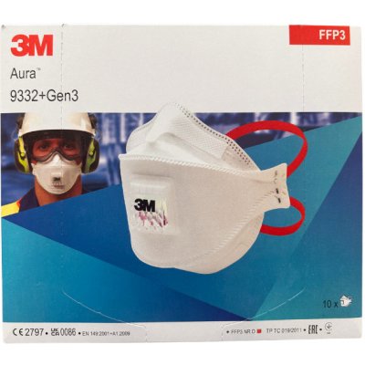 ARDON 3M Aura Filtrační polomaska, FFP3 s ventilkem, 9332+ – Zboží Dáma