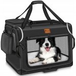 TRESKO Skládací Přepravka pro psy antracitová S 50 x 34 x 34 cm – Hledejceny.cz