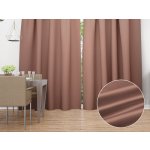 Biante Saténový závěs LUX-048 Bronzově hnědý 140x190 cm – Hledejceny.cz