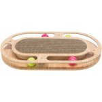 Trixie Škrábací karton v dřevěném rámu s catnipem a hračkami 45 x 4 x 25 cm – Zboží Dáma