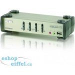 Aten CS-1734B 4-port KVMP USB+PS/2, USB HUB, audio, 1,2m – Hledejceny.cz