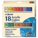 Sada akrylových barev El Greco 24 x 12 ml – Zboží Dáma