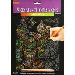 SMT Creatoys Škrabací obrázek duhový A4 23x32cm 3 druhy – Zboží Dáma