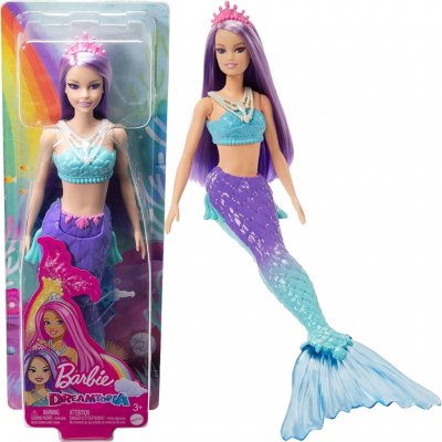 Barbie Kouzelná mořská víla fialovo-modrá – Zboží Mobilmania