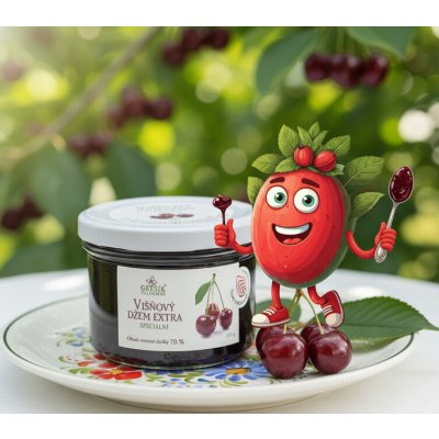 Grešík Džem višňový extra Méně sladký 215 g – Sleviste.cz
