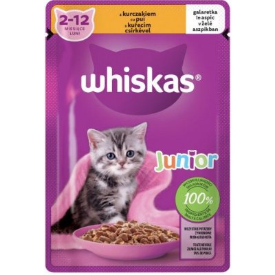 Whiskas Core Junior kuřecí v želé 85 g – Zboží Mobilmania