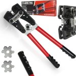 Krimpovací kleště na kabelová pouzdra s matricemi HEX 6 - 50 mm MAR-POL M49527 – Zboží Dáma