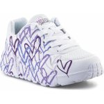 Skechers Uno Lite Spread The Love white/light purple – Sleviste.cz