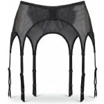 Glamory podvazkový pás Garter Belt z pružné síťoviny se 6 kovovými přezkami Glamory black – Zbozi.Blesk.cz