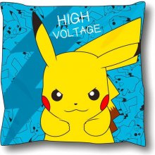 Sahinler Polštář Pokémon Pikachu High Voltage modrý 40x40