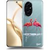 Pouzdro a kryt na mobilní telefon Honor Picasee silikonový průhledný obal pro Honor 200 5G - Flamingos pár