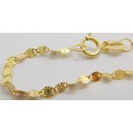 Klenoty Budín Dámský gravírovaný řetízek ze žlutého zlata H6060 – Zboží Dáma