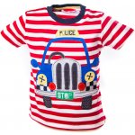 Tričko policie červené pruhy – Zboží Mobilmania