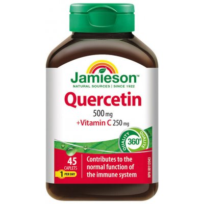 Jamieson Kvercetin 500 mg s vit.C 250 mg 45 tablet – Hledejceny.cz